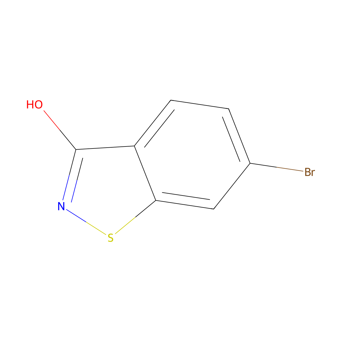 6-Bromo-1,2-benzothiazol-3-ol molecular structure, CAS 1427079-44-4