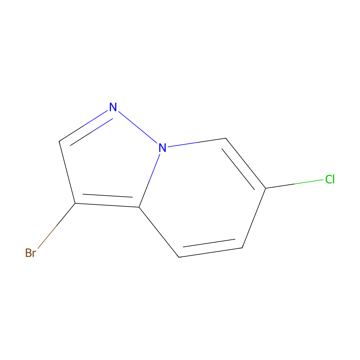 3-Bromo-6-chloropyrazolo[1,5-a]pyridine molecular structure, CAS 1427079-74-0