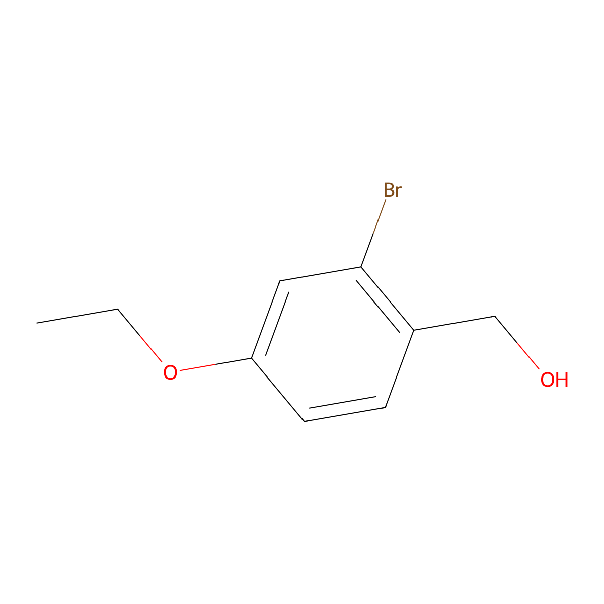 (2-Bromo-4-ethoxyphenyl)methanol molecular structure, CAS 1427079-86-4