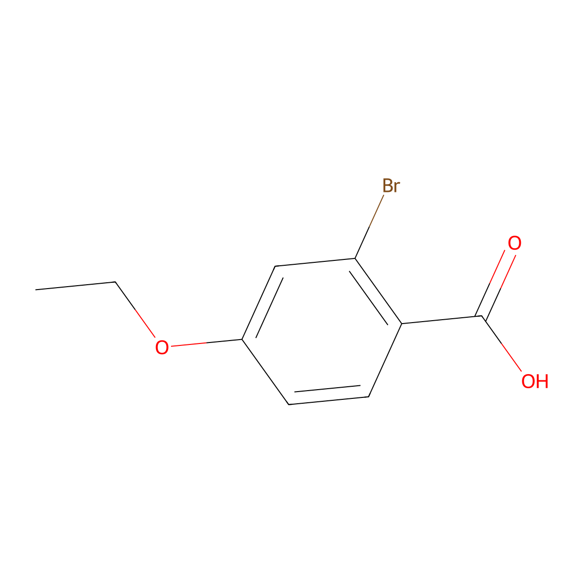 2-Bromo-4-ethoxybenzoic acid molecular structure, CAS 1427080-28-1