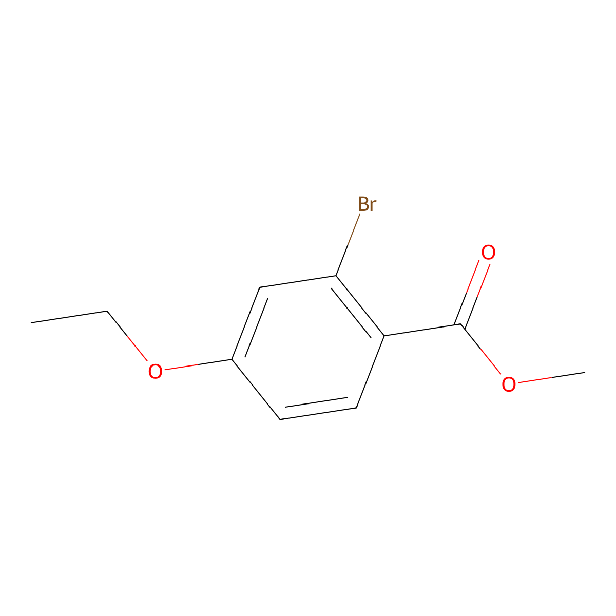 Methyl 2-bromo-4-ethoxybenzoate molecular structure, CAS 1427080-53-2