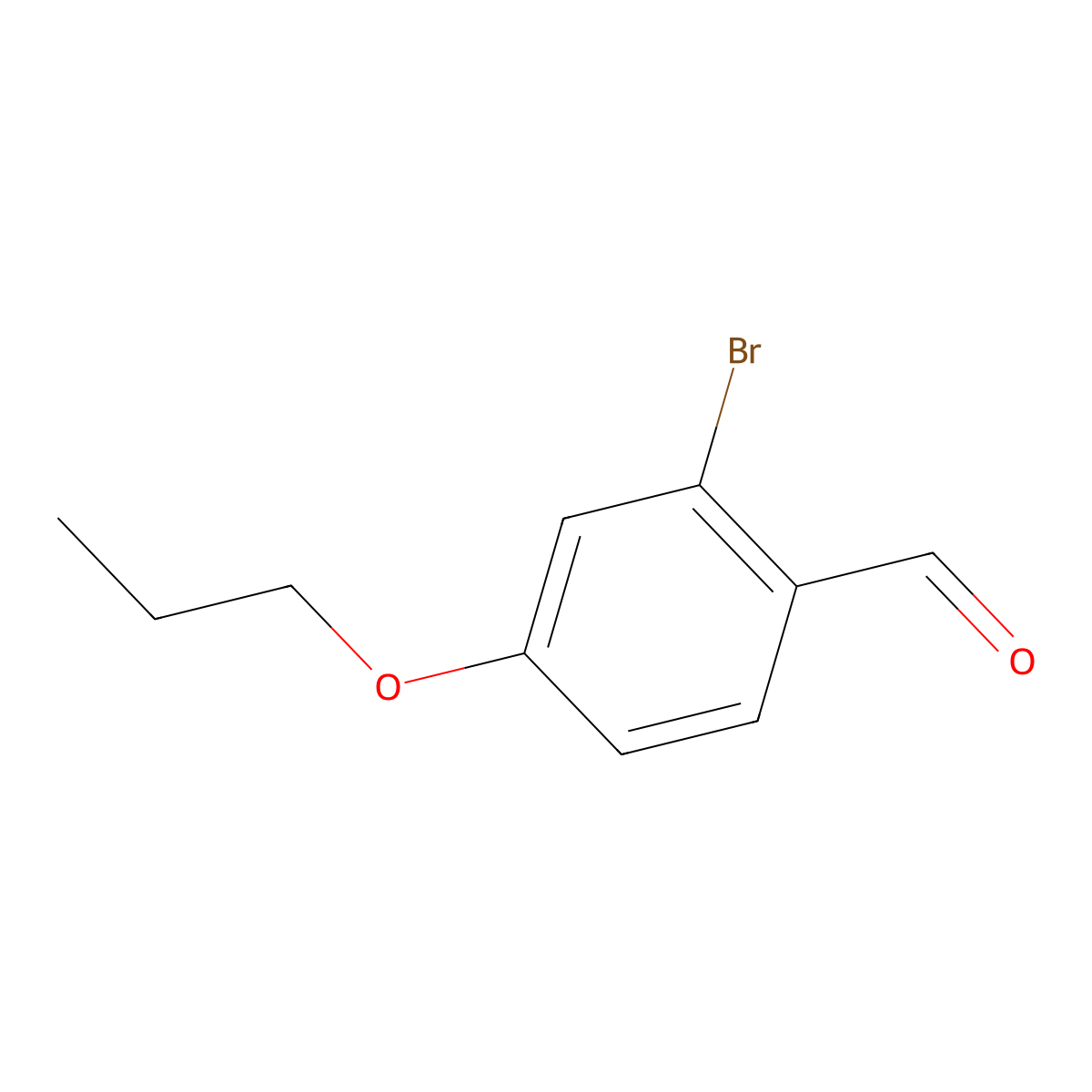 2-Bromo-4-propoxybenzaldehyde molecular structure, CAS 1427080-55-4