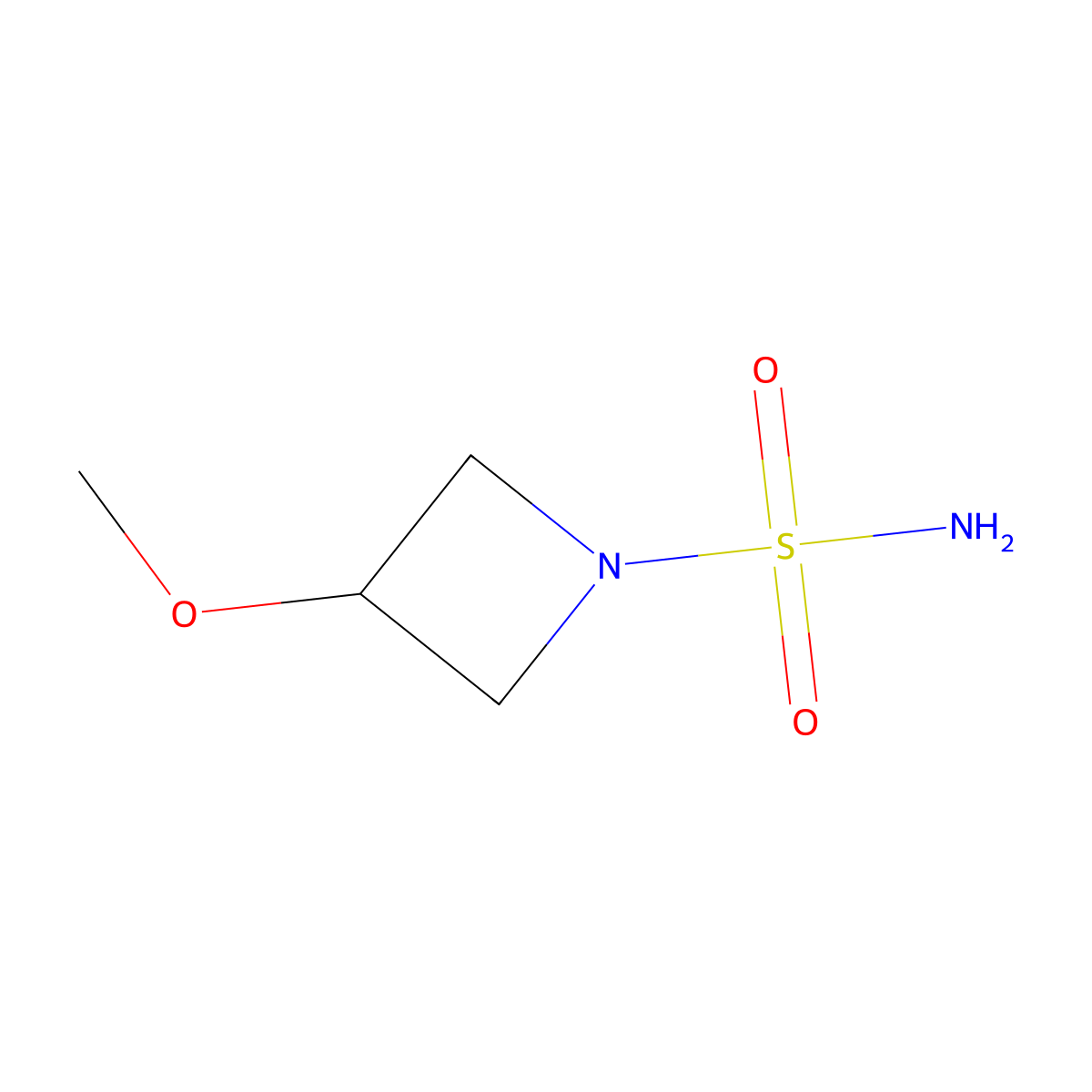 3-Methoxyazetidine-1-sulfonamide molecular structure, CAS 1427081-07-9