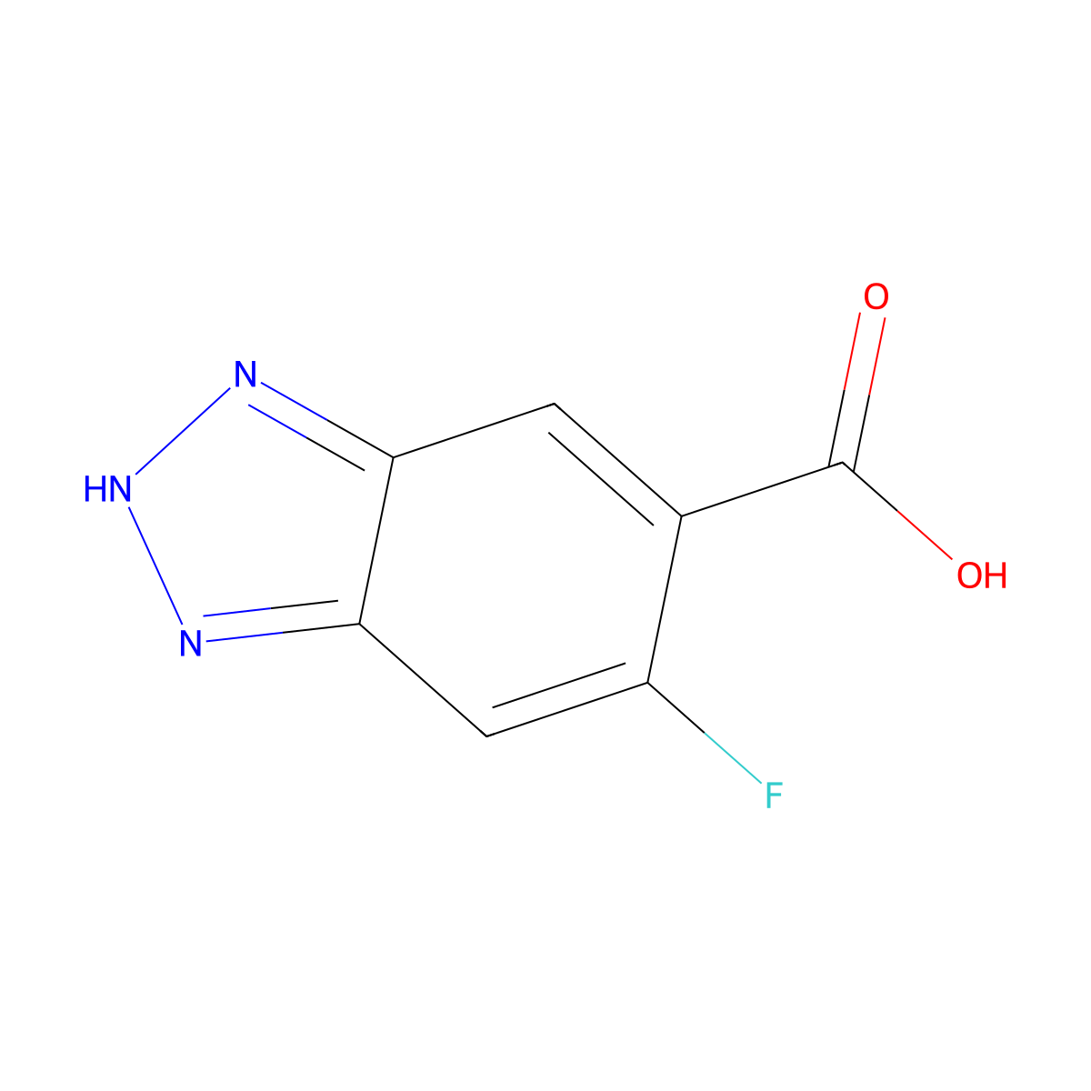 5-Fluoro-1H-benzo[d][1,2,3]triazole-6-carboxylic acid molecular structure, CAS 1427081-62-6