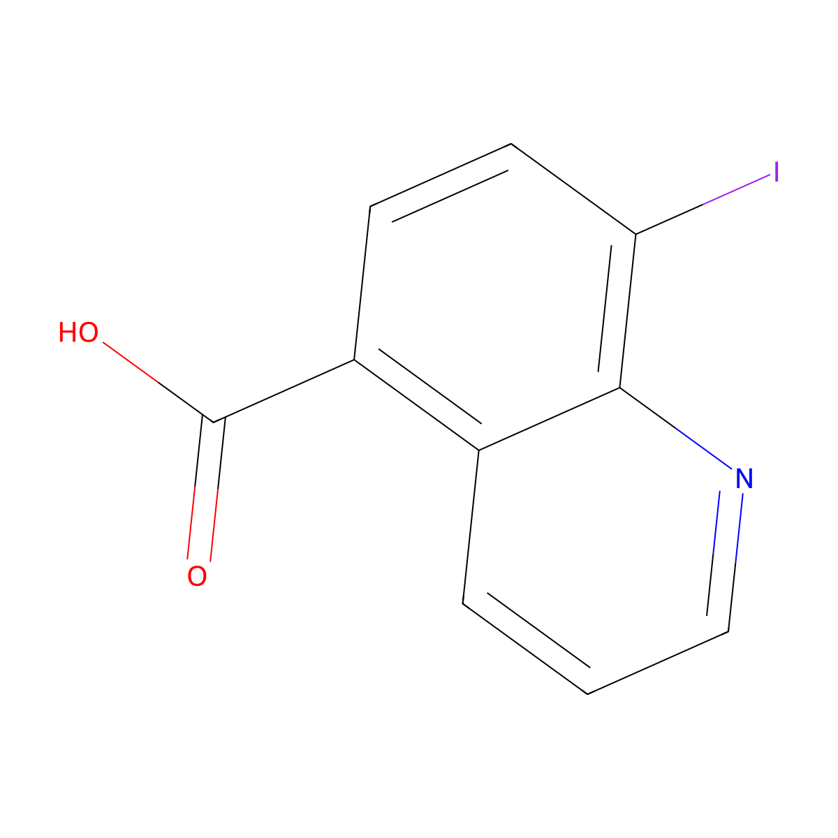8-Iodoquinoline-5-carboxylic acid molecular structure, CAS 1427082-96-9