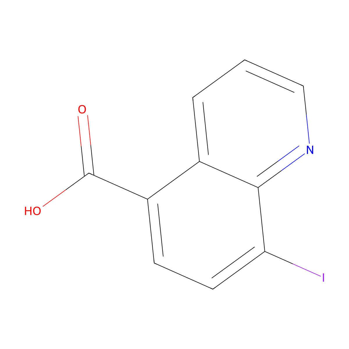 8-Iodoquinoline-5-carboxylic acid molecular structure, CAS 1427082-96-9
