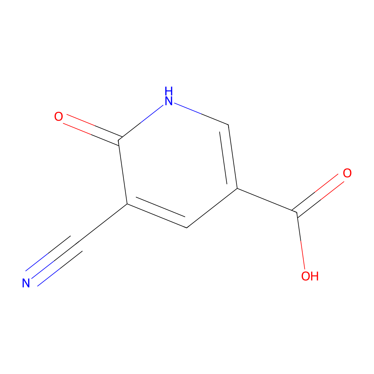5-Cyano-6-hydroxynicotinic Acid molecular structure, CAS 1427083-36-0