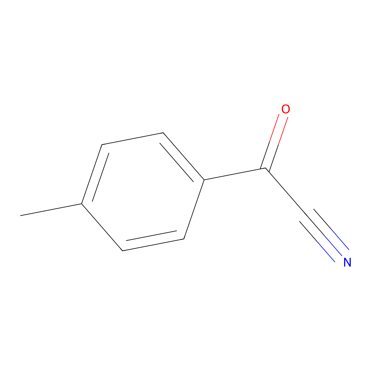 Oxo-P-tolyl-acetonitrile molecular structure, CAS 14271-73-9