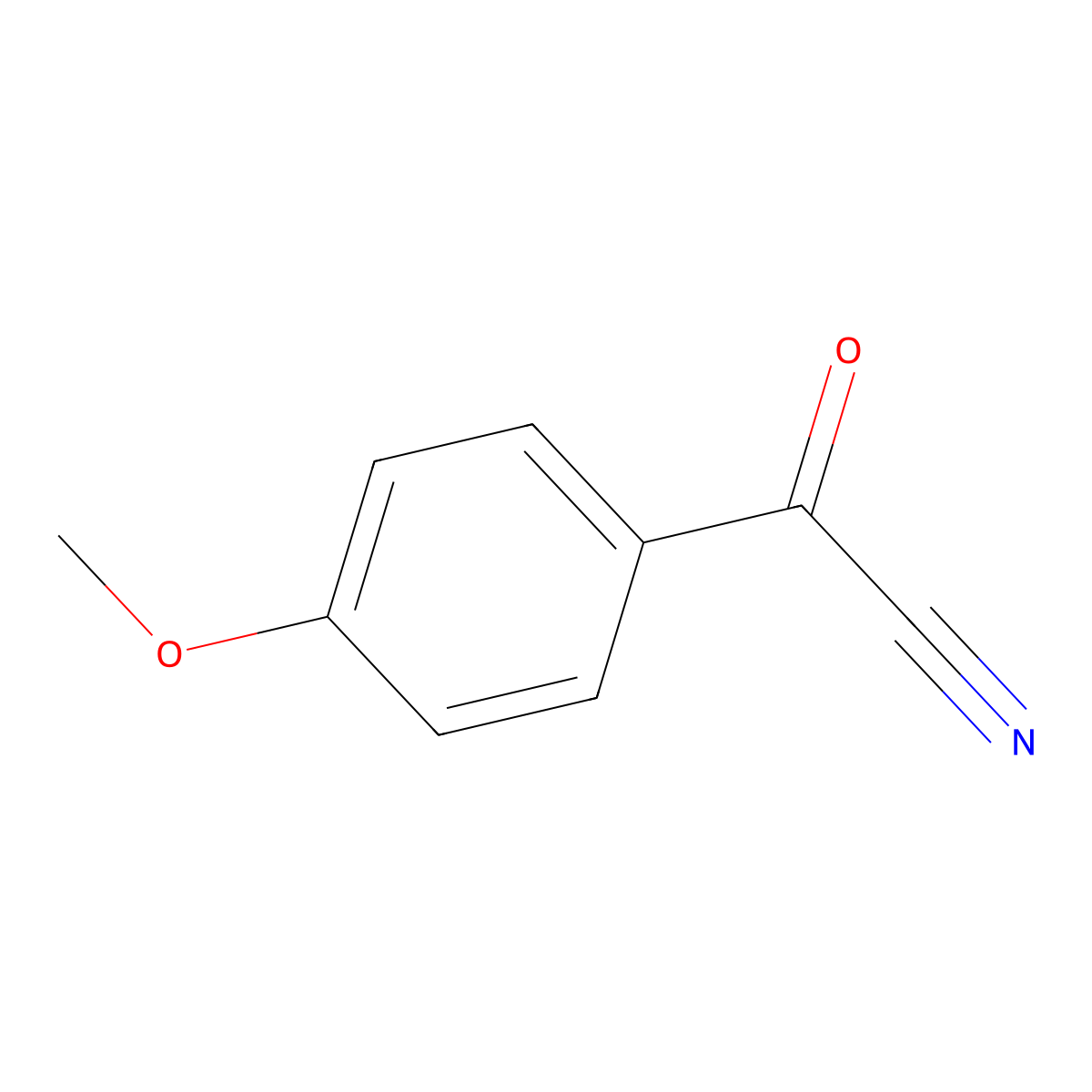 4-Methoxybenzoyl cyanide molecular structure, CAS 14271-83-1