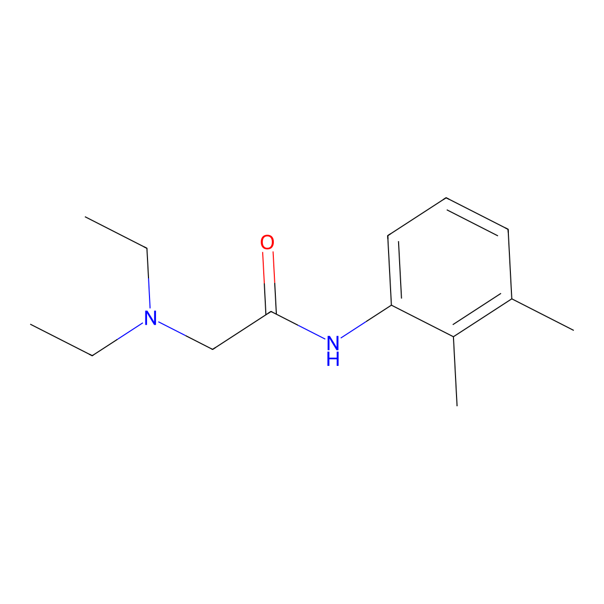 2-Diethylamino-2',3'-acetoxylidide molecular structure, CAS 142713-08-4