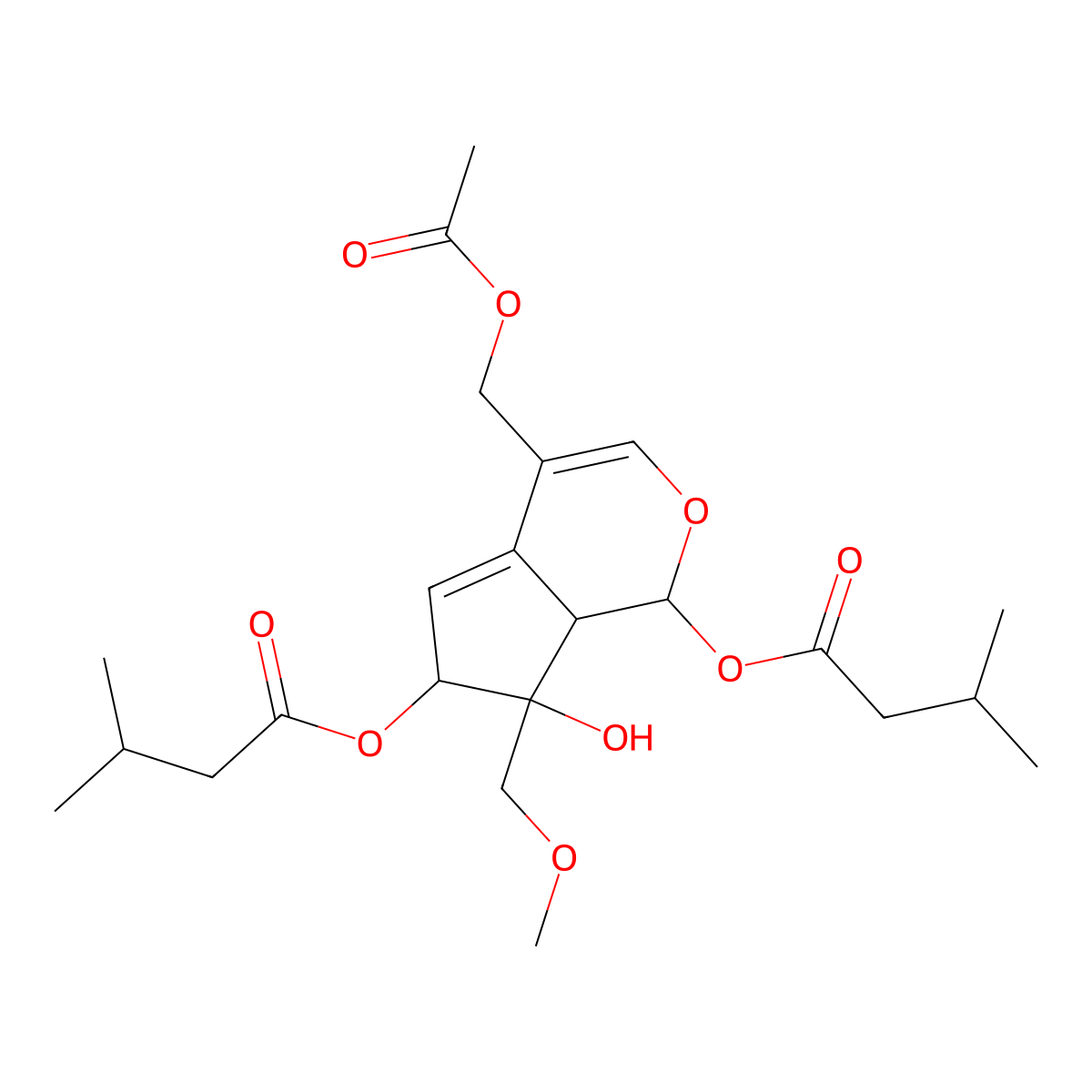 Valeriandoid F molecular structure, CAS 1427162-60-4