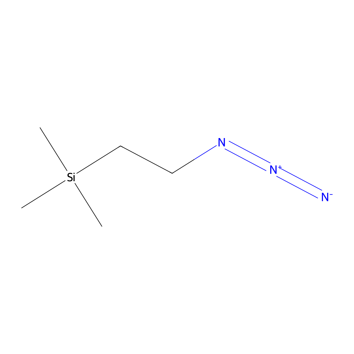 (2-Azidoethyl)trimethylsilane molecular structure, CAS 1427173-00-9