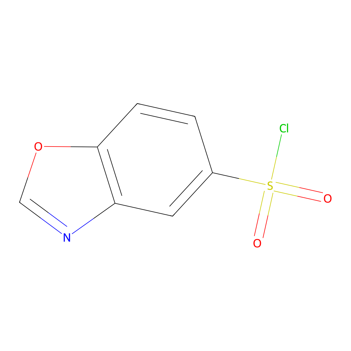 1,3-Benzoxazole-5-sulfonyl chloride molecular structure, CAS 1427173-25-8
