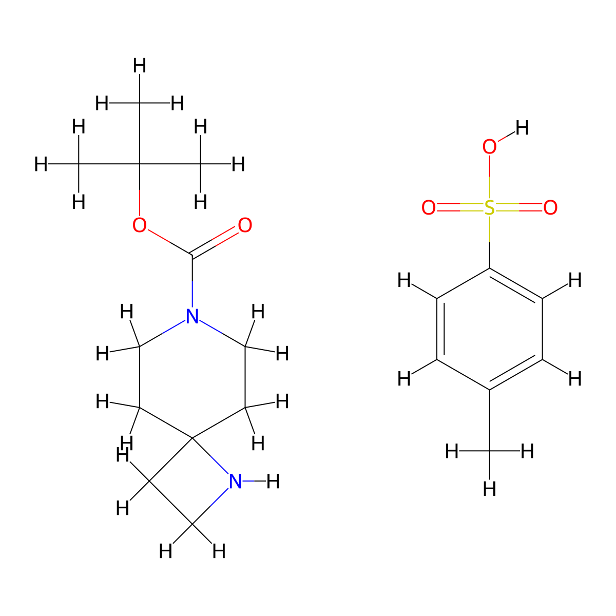 N-t-BOC-1,7-Diazaspiro[3.5]nonane p-Toluenesulfonate molecular structure, CAS 1427173-49-6