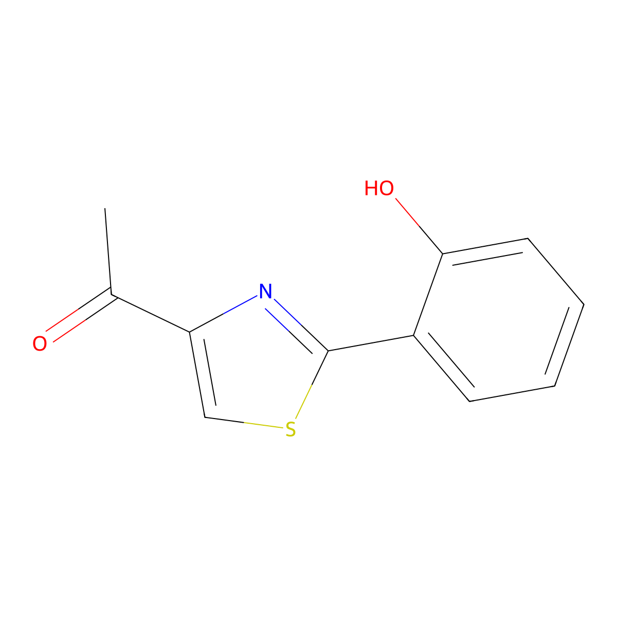 1-[2-(2-Hydroxyphenyl)-1,3-thiazol-4-yl]ethanone molecular structure, CAS 1427187-99-2