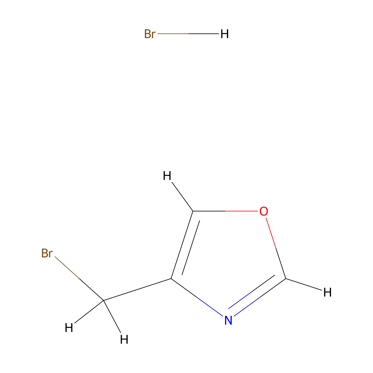 4-Bromomethyl-oxazole hydrobromide molecular structure, CAS 1427195-15-0
