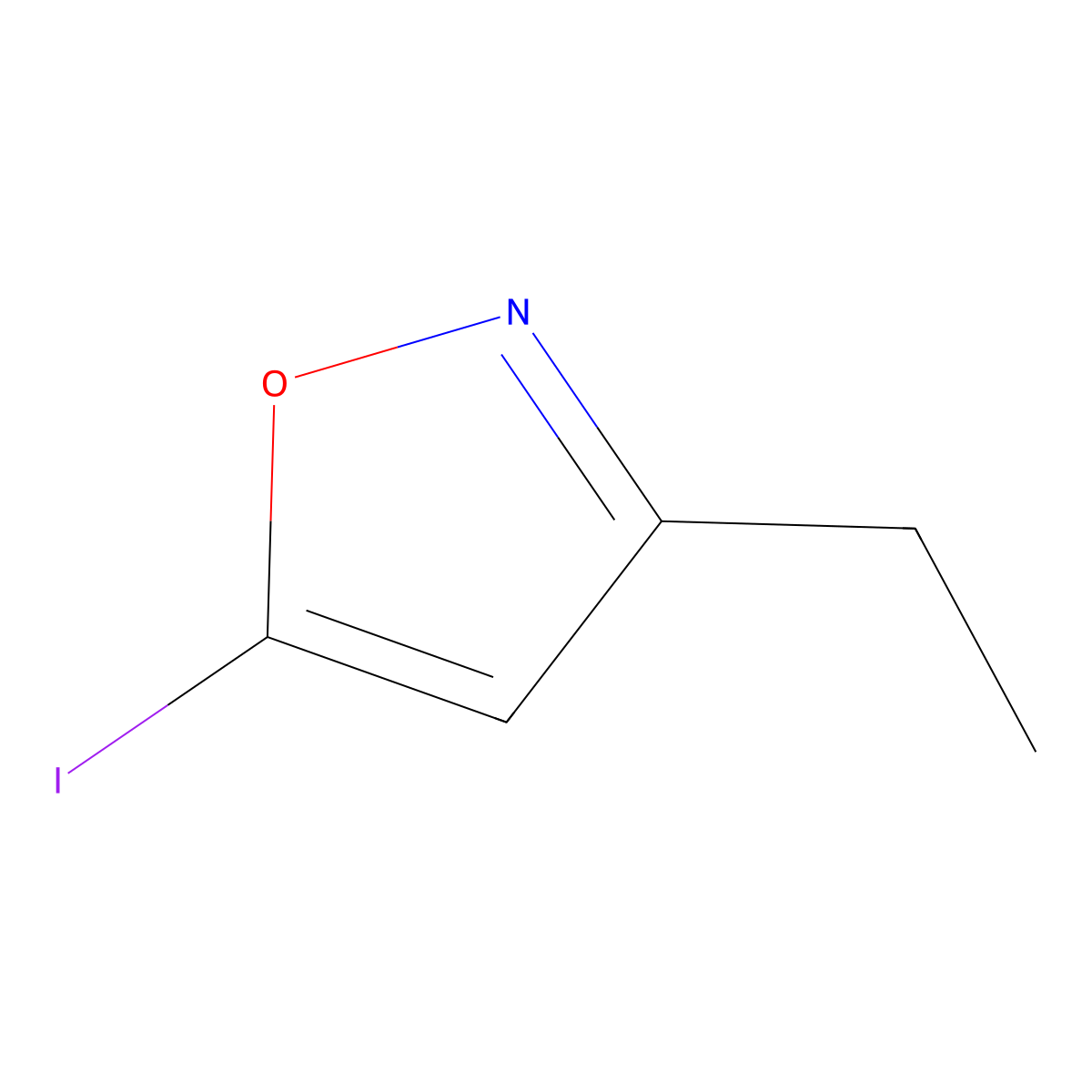 3-Ethyl-5-iodo-isoxazole molecular structure, CAS 1427195-43-4