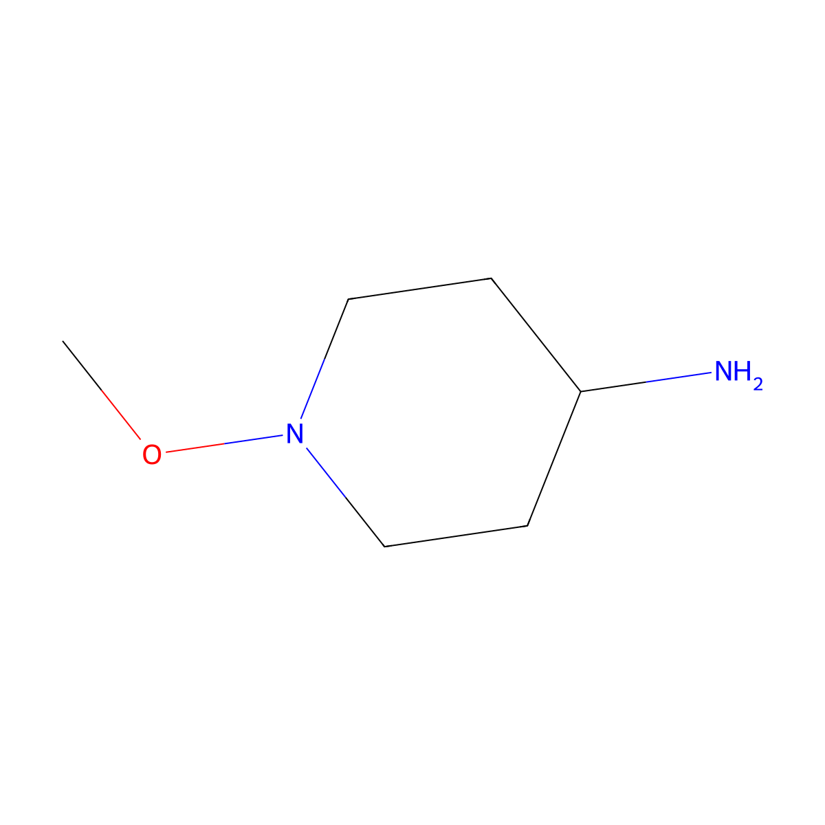 1-Methoxypiperidin-4-amine molecular structure, CAS 1427275-07-7