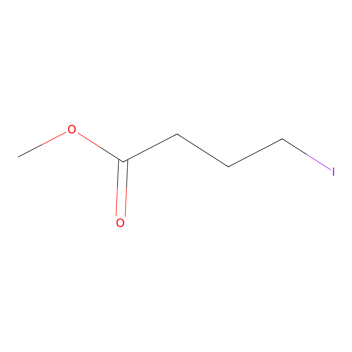 Methyl 4-iodobutanoate molecular structure, CAS 14273-85-9