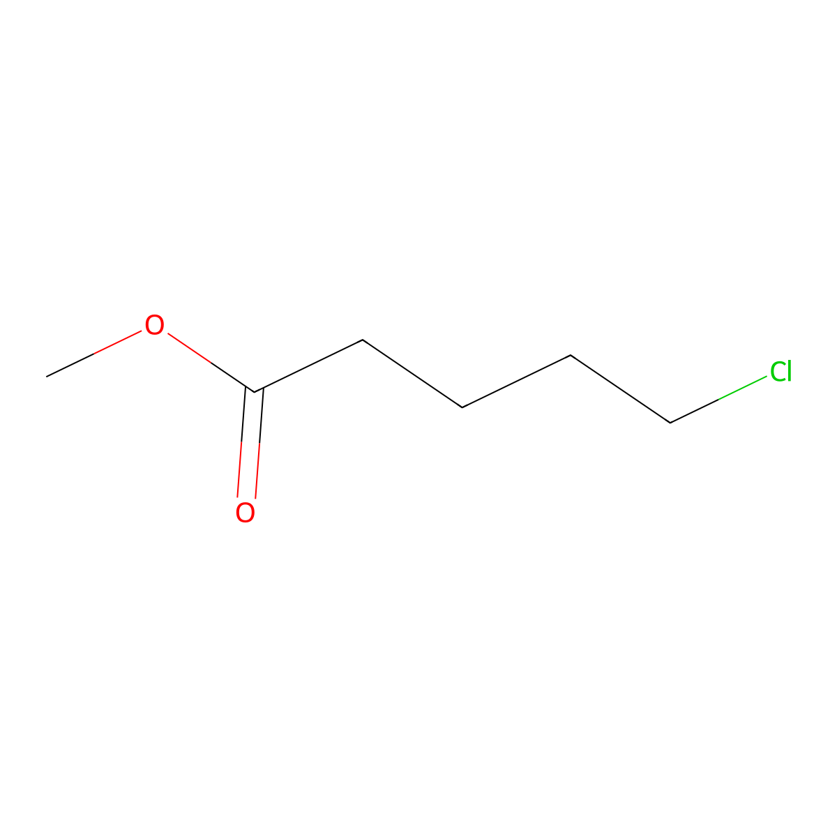 Methyl 5-chloropentanoate molecular structure, CAS 14273-86-0