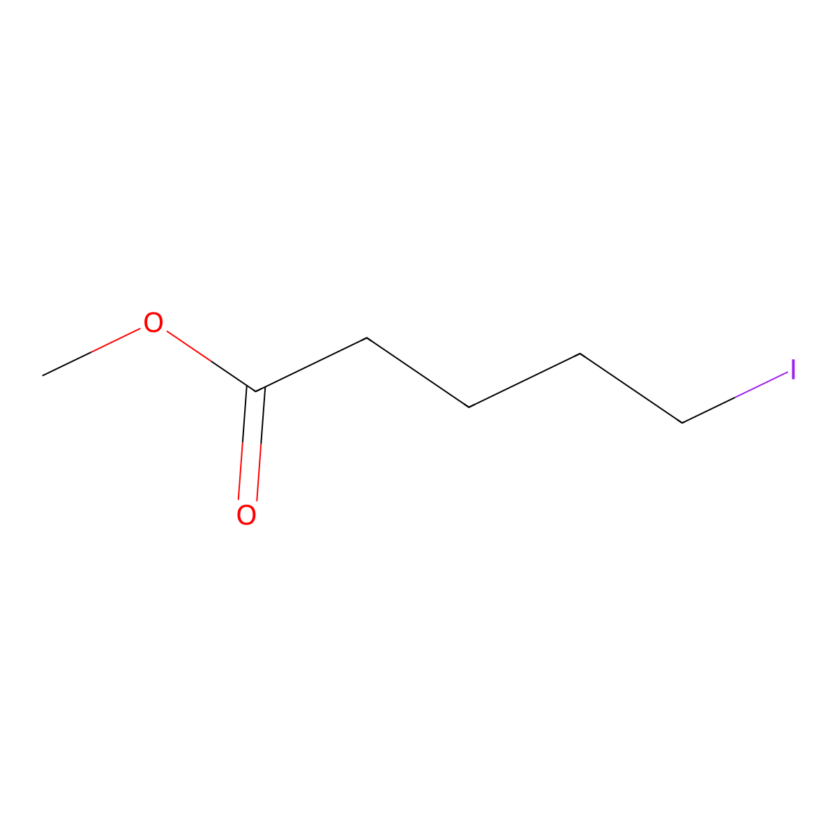 Methyl 5-iodopentanoate molecular structure, CAS 14273-88-2