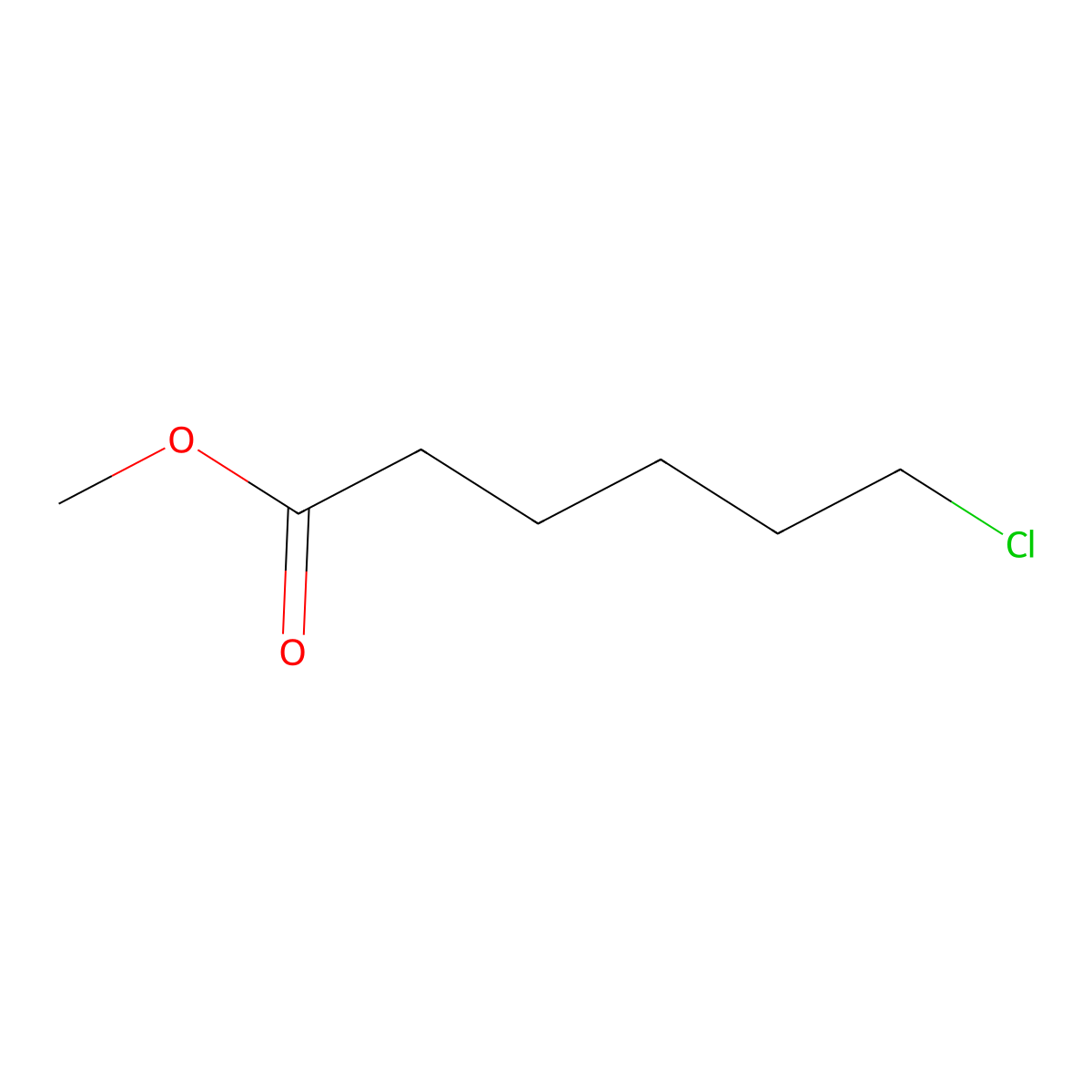 Methyl 6-chlorohexanoate molecular structure, CAS 14273-89-3