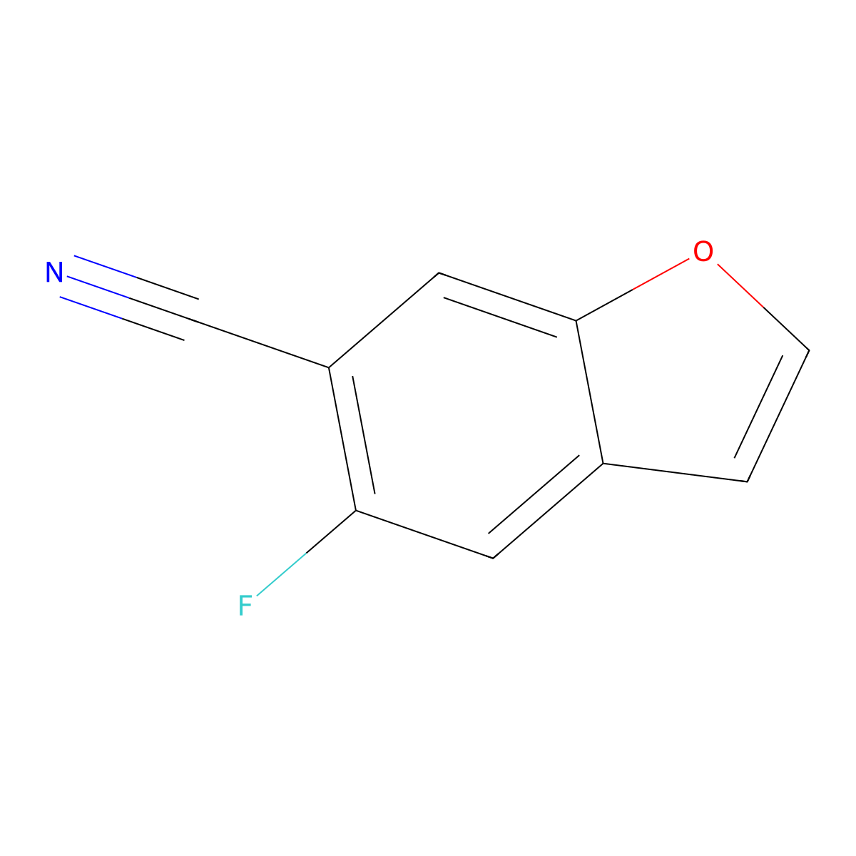 5-Fluorobenzofuran-6-carbonitrile molecular structure, CAS 1427324-78-4
