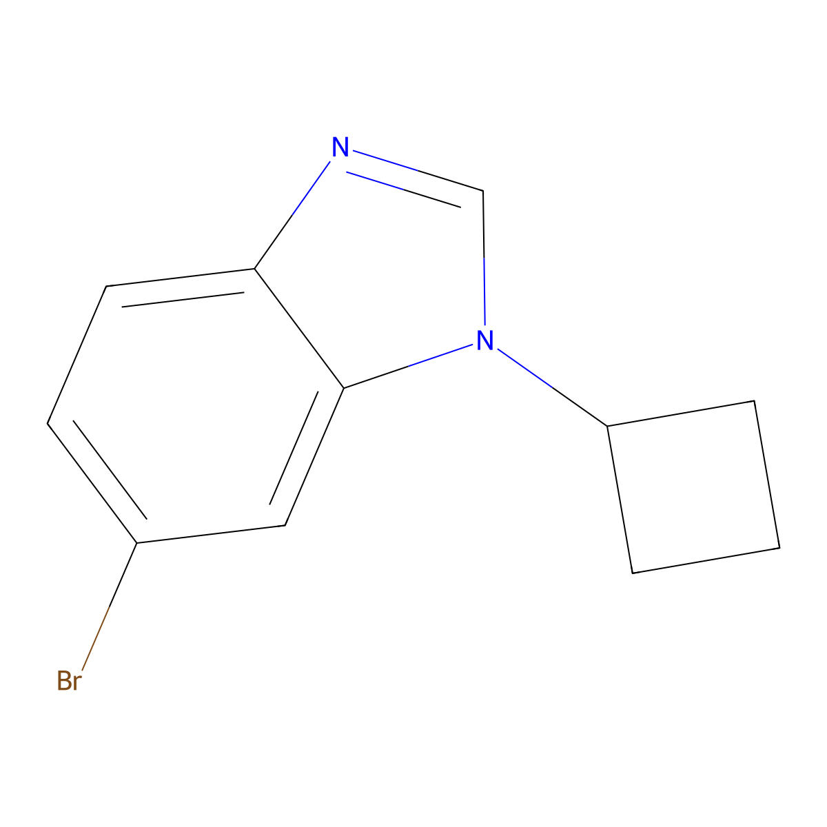 6-Bromo-1-cyclobutyl-1H-1,3-benzodiazole molecular structure, CAS 1427324-86-4