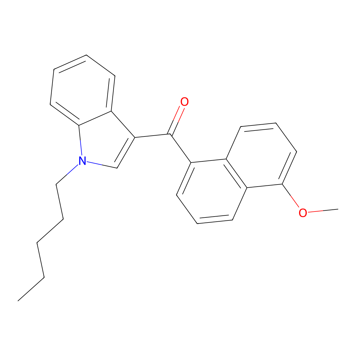 jwh 081 5-methoxynaphthyl isomer molecular structure, CAS 1427325-65-2