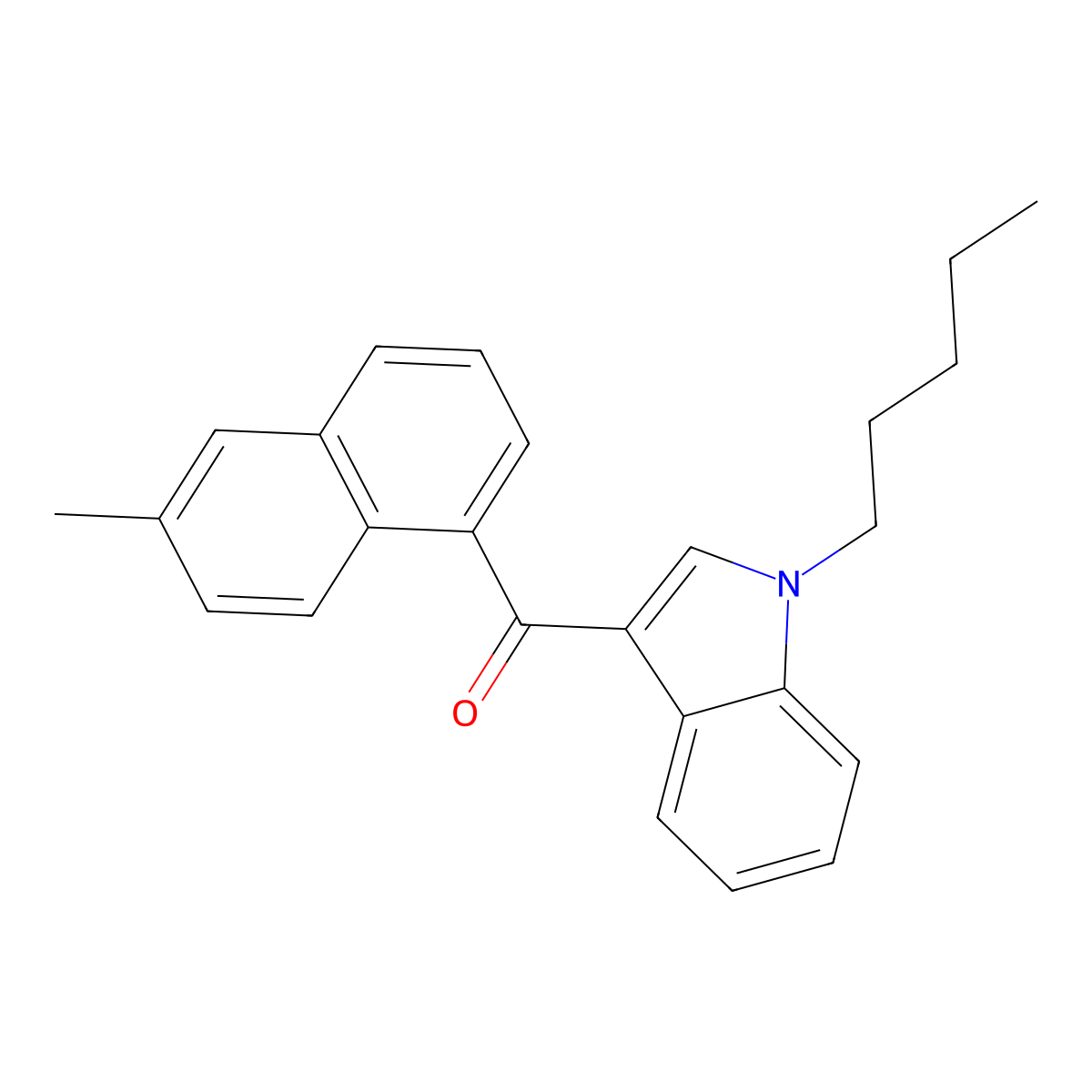 jwh 122 6-methylnaphthyl isomer molecular structure, CAS 1427325-68-5