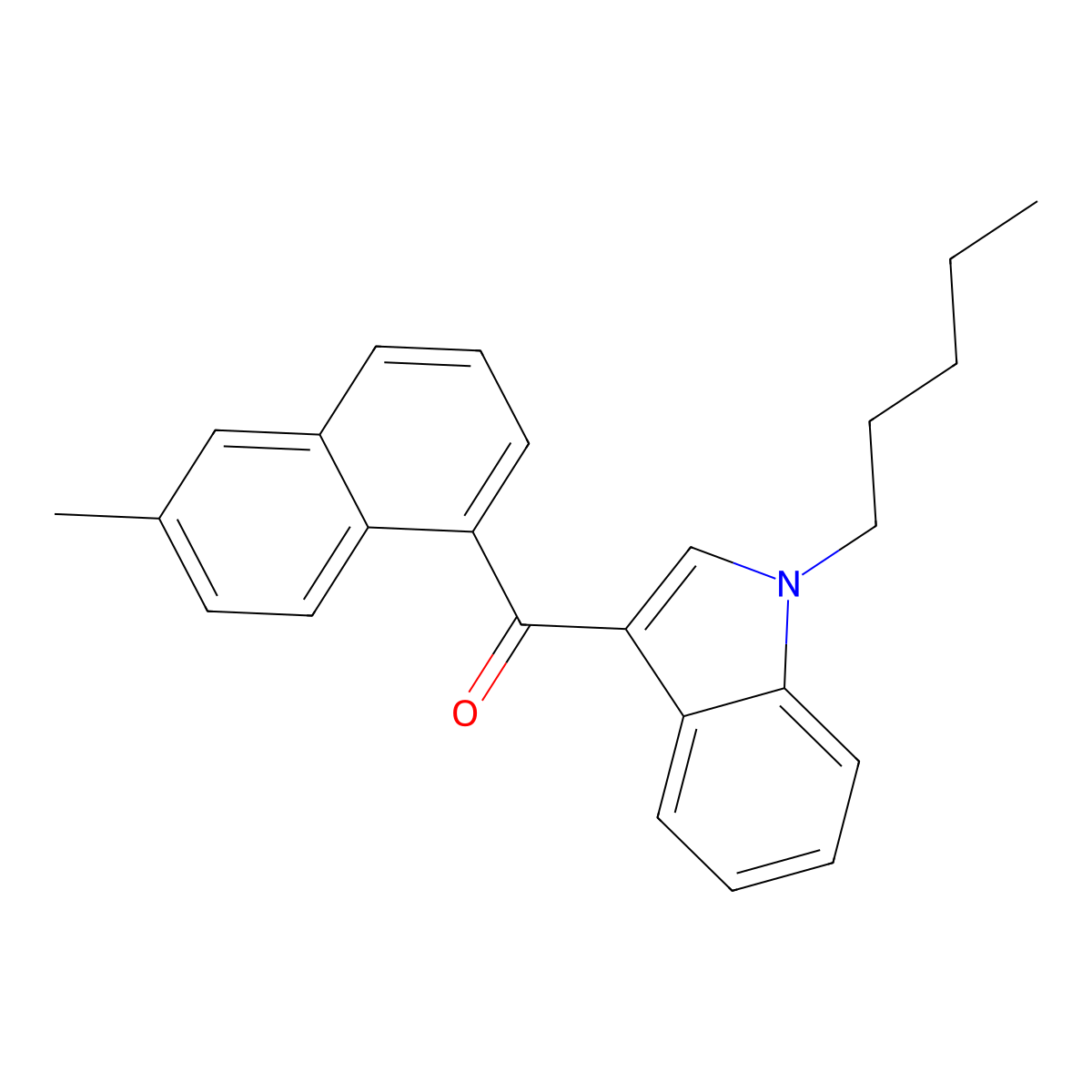 jwh 122 6-methylnaphthyl isomer molecular structure, CAS 1427325-68-5