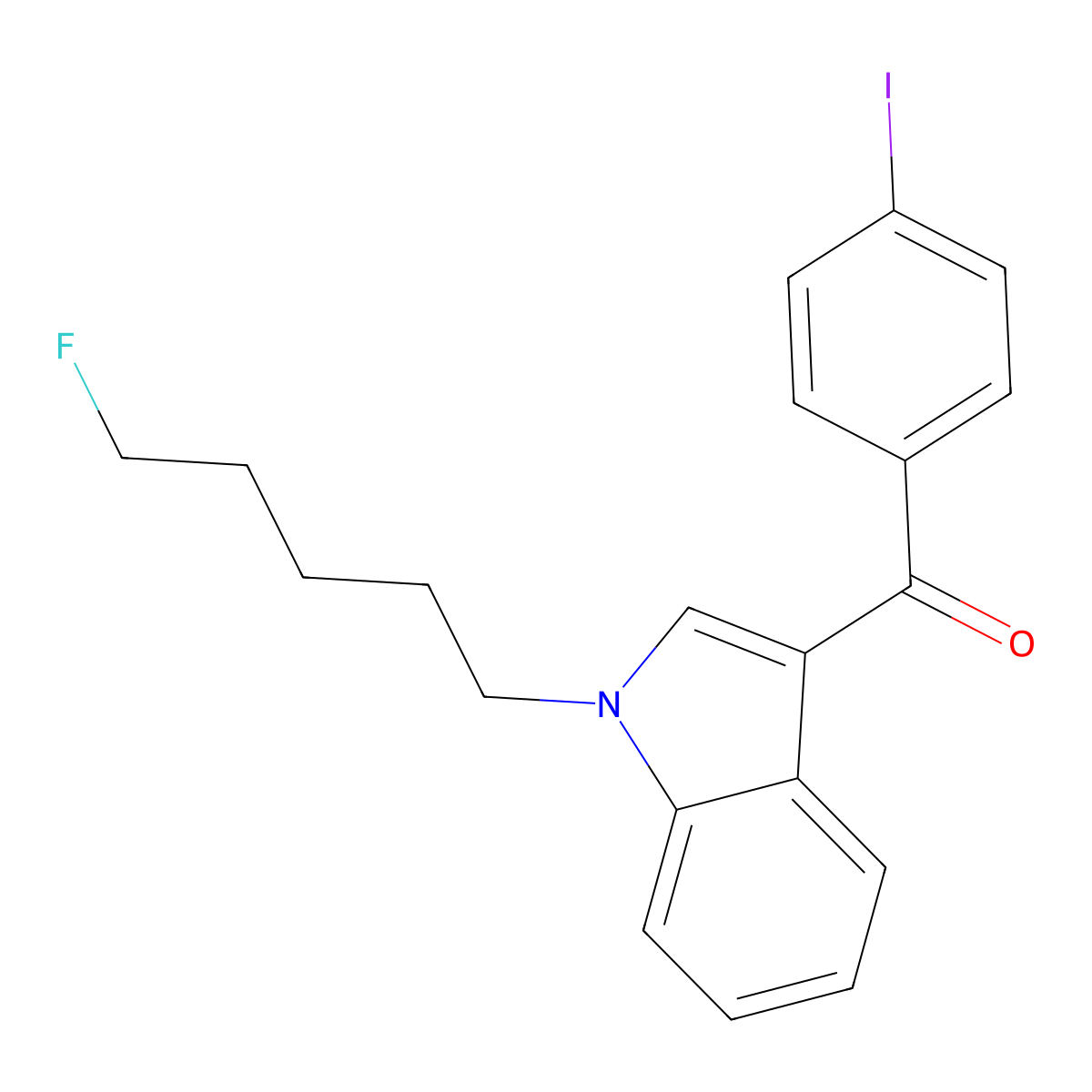 AM694 4-iodo isomer molecular structure, CAS 1427325-92-5
