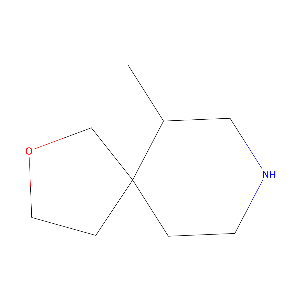 6-Methyl-2-oxa-8-azaspiro[4.5]decane molecular structure, CAS 1427356-57-7