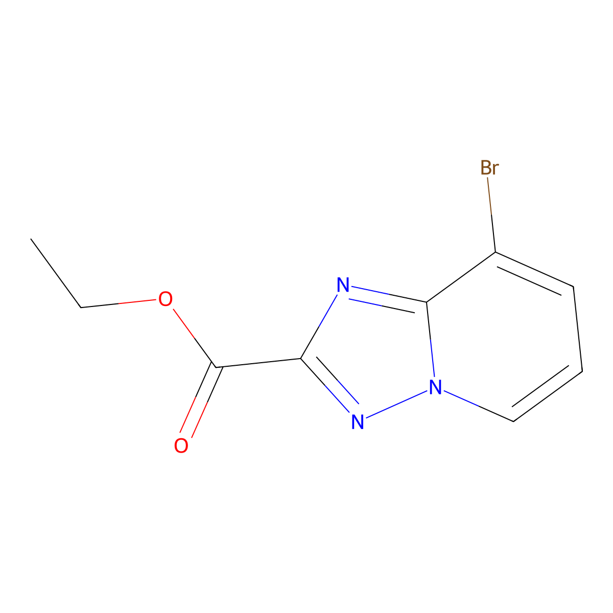 Ethyl 8-bromo-[1,2,4]triazolo[1,5-A]pyridine-2-carboxylate molecular structure, CAS 1427357-35-4