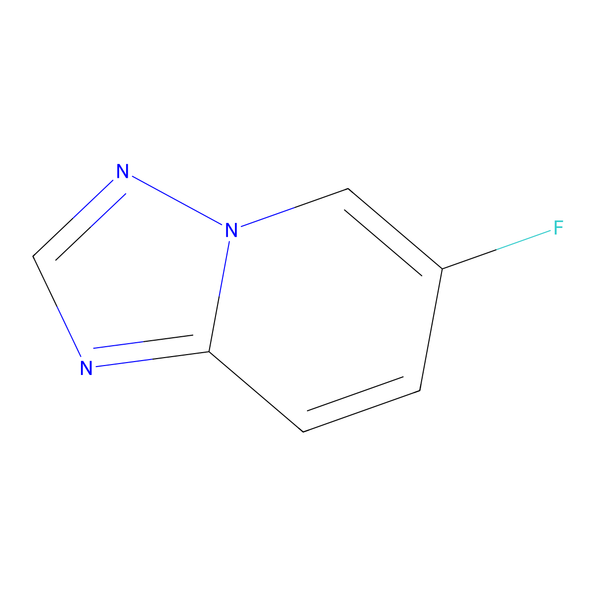 6-Fluoro-[1,2,4]triazolo[1,5-a]pyridine molecular structure, CAS 1427357-61-6