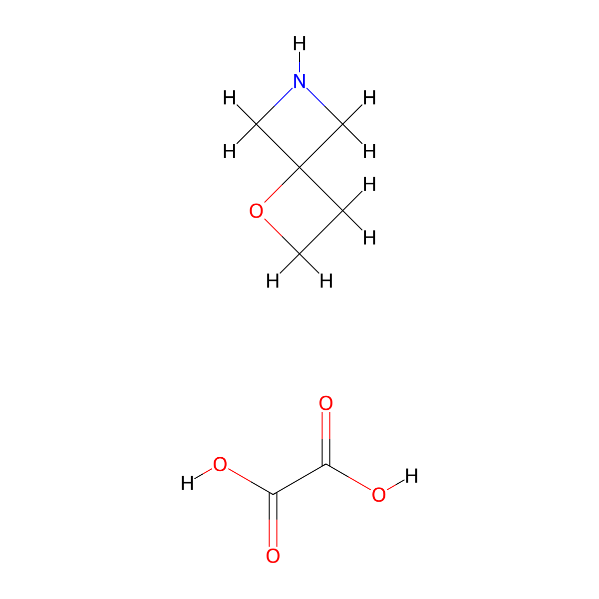 1-Oxa-6-azaspiro[3.3]heptane oxalate molecular structure, CAS 1427358-60-8