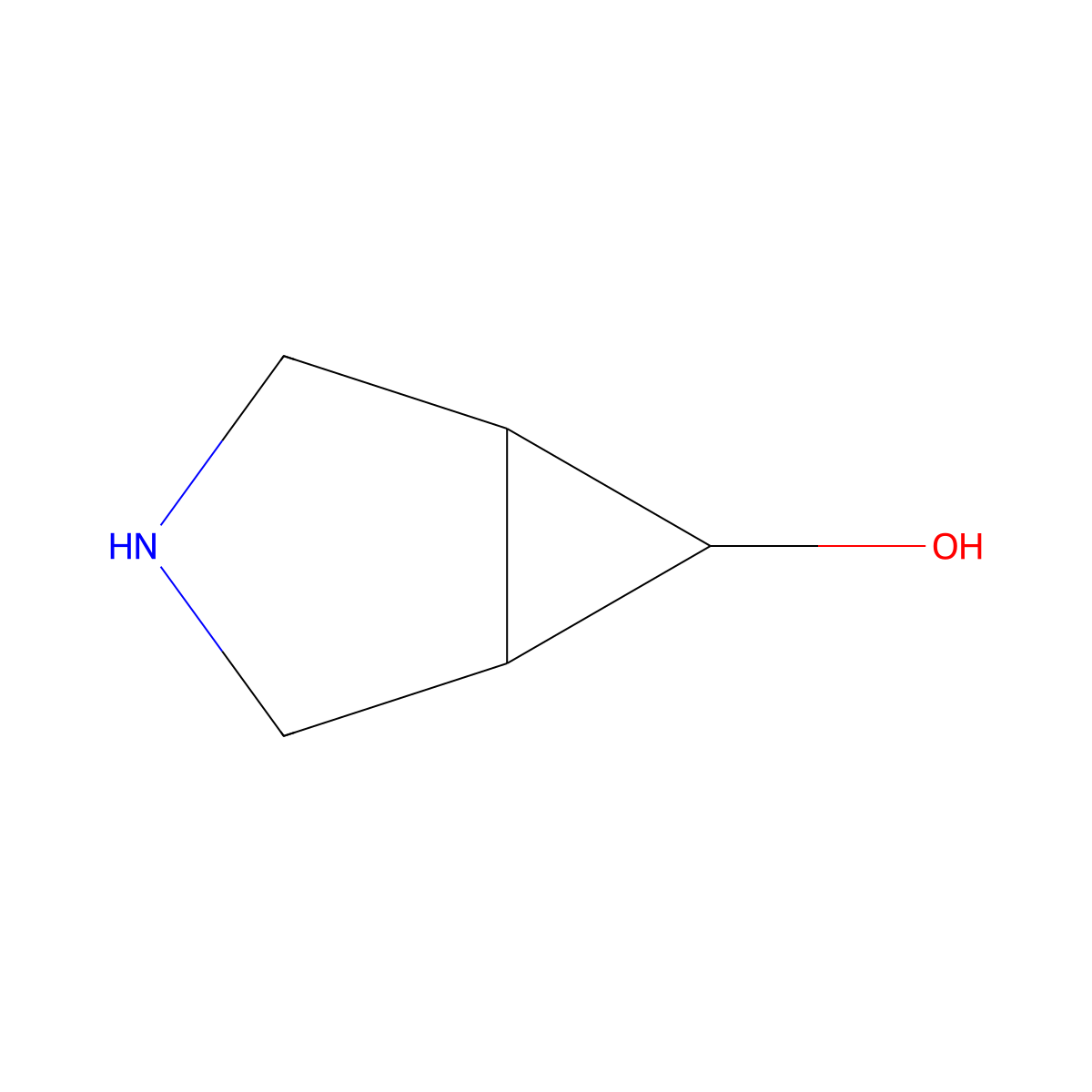 3-Azabicyclo[3.1.0]hexan-6-ol molecular structure, CAS 1427358-65-3