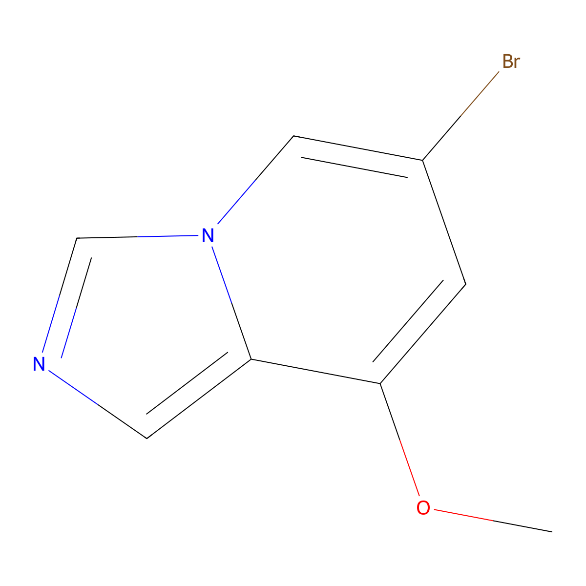 6-Bromo-8-methoxyimidazo[1,5-a]pyridine molecular structure, CAS 1427358-78-8