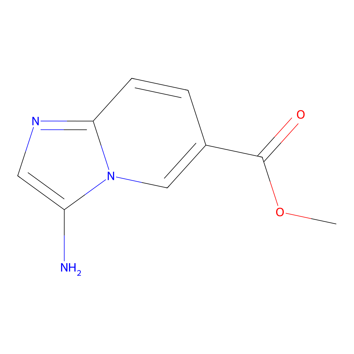 Methyl 3-aminoimidazo[1,2-a]pyridine-6-carboxylate molecular structure, CAS 1427360-98-2