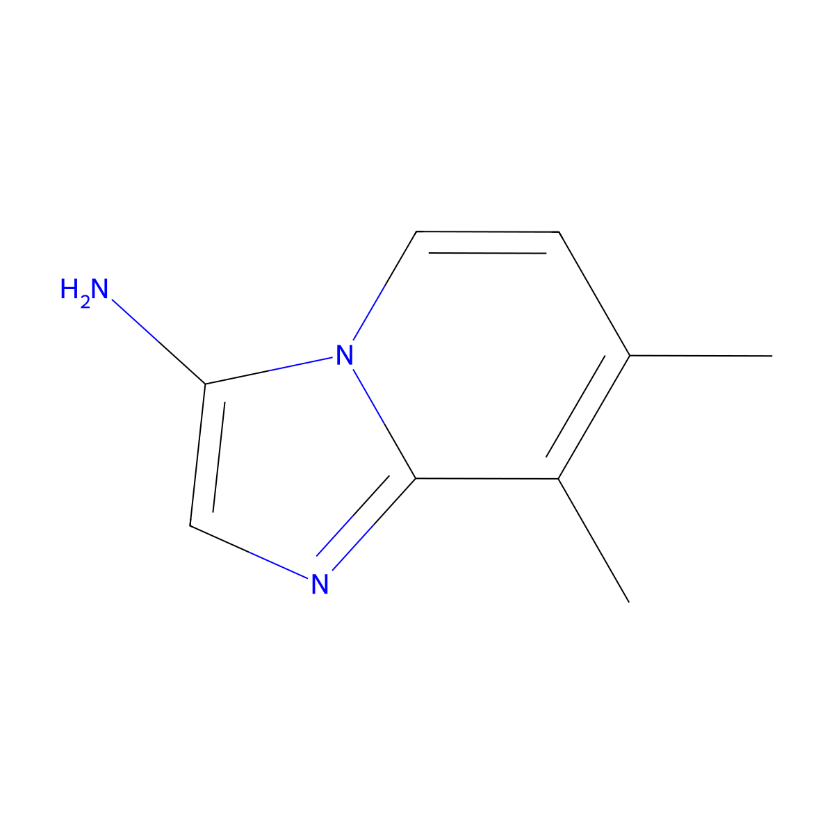 7,8-Dimethylimidazo[1,2-a]pyridin-3-amine molecular structure, CAS 1427361-01-0