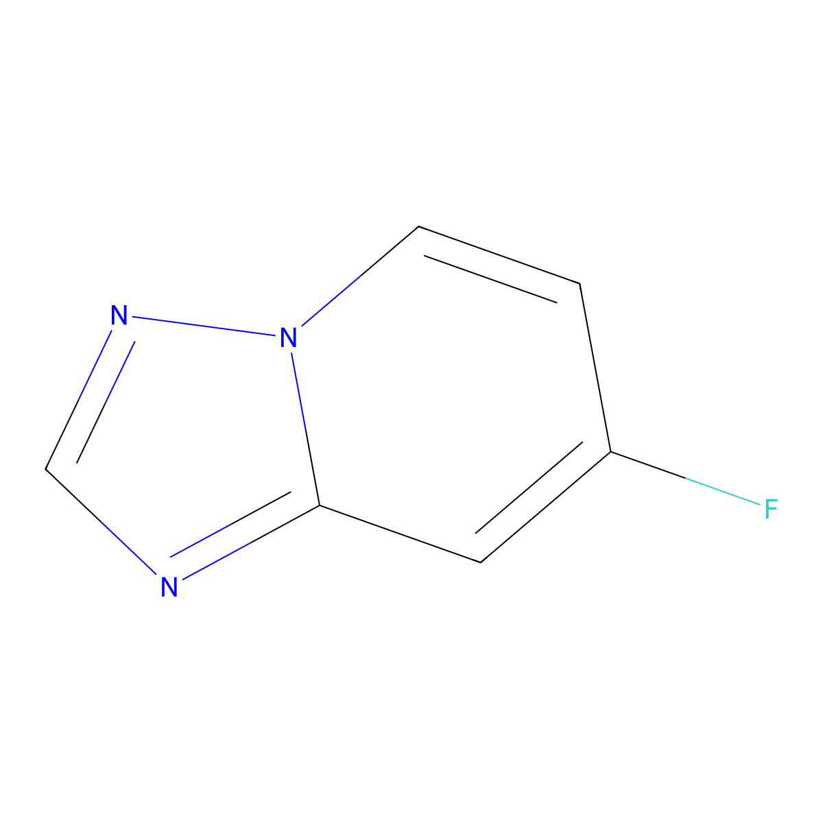 7-Fluoro-[1,2,4]triazolo[1,5-a]pyridine molecular structure, CAS 1427361-30-5