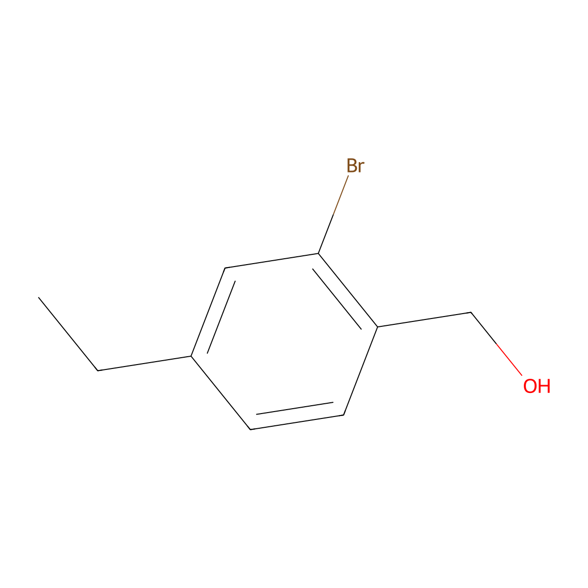(2-Bromo-4-ethylphenyl)methanol molecular structure, CAS 1427362-46-6