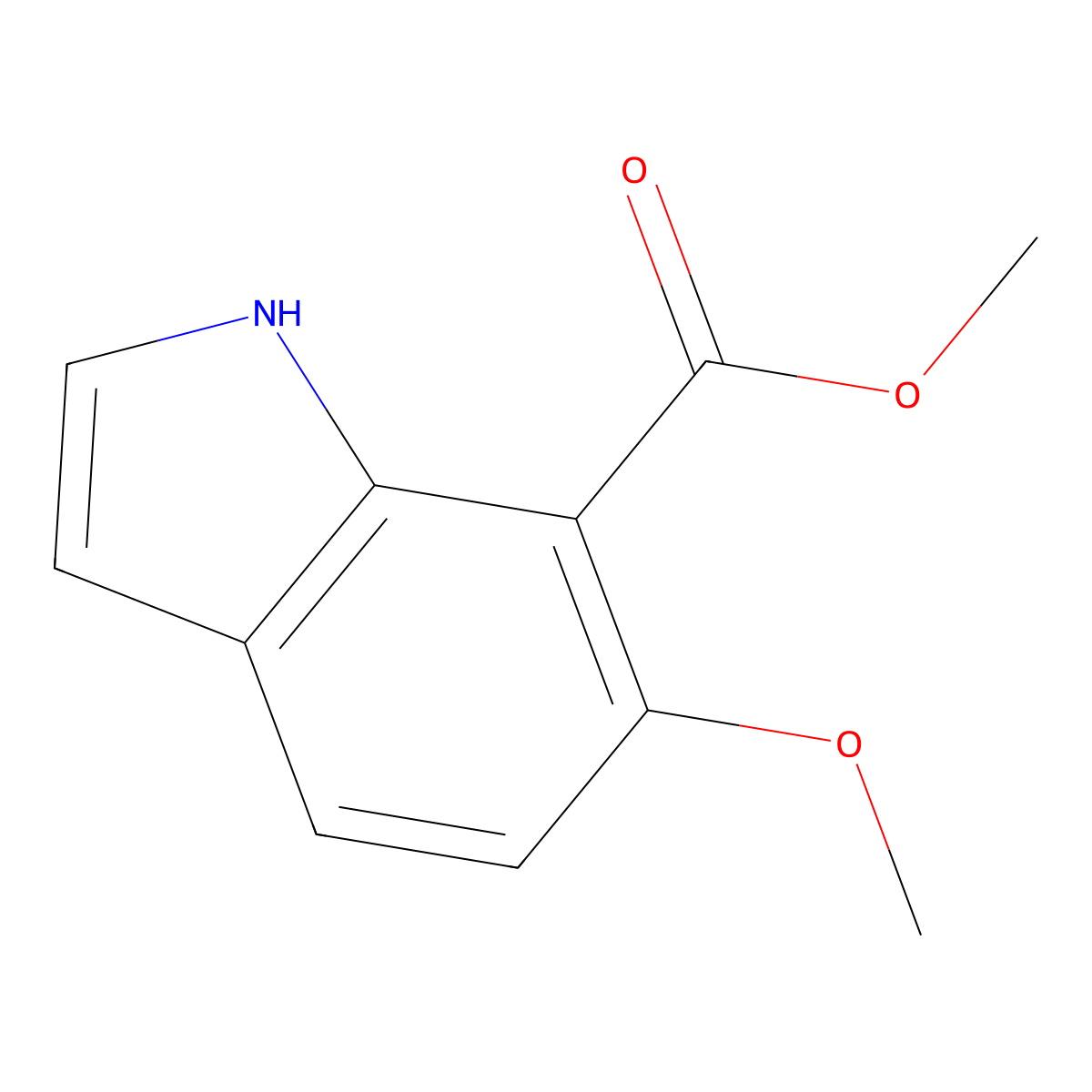 methyl 6-methoxy-1H-indole-7-carboxylate molecular structure, CAS 1427362-78-4
