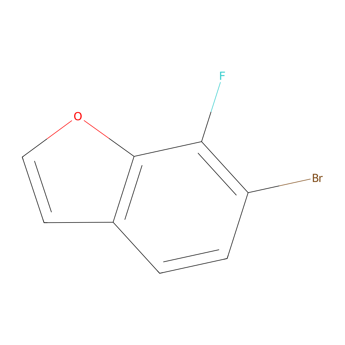 6-Bromo-7-fluorobenzofuran molecular structure, CAS 1427363-07-2