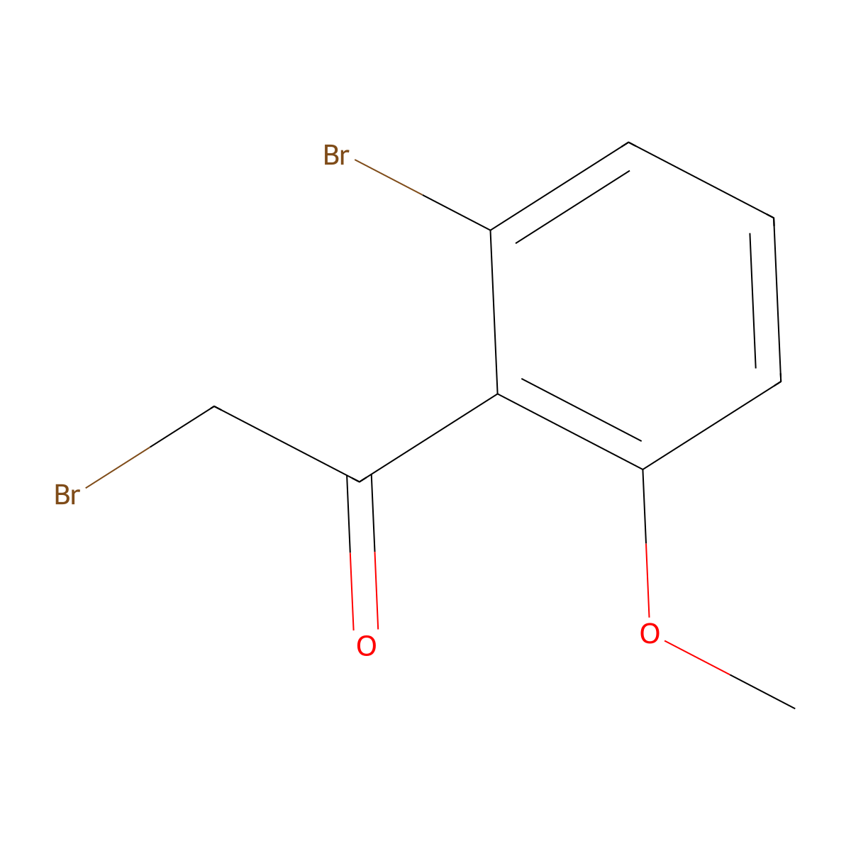 2-Bromo-6-methoxyphenacyl bromide molecular structure, CAS 1427363-61-8