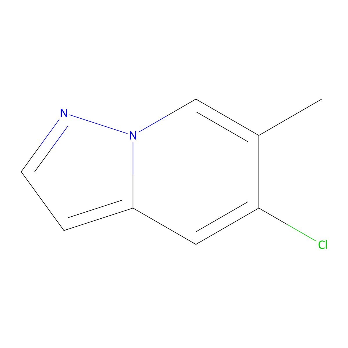 5-Chloro-6-methylpyrazolo[1,5-A]pyridine molecular structure, CAS 1427364-64-4