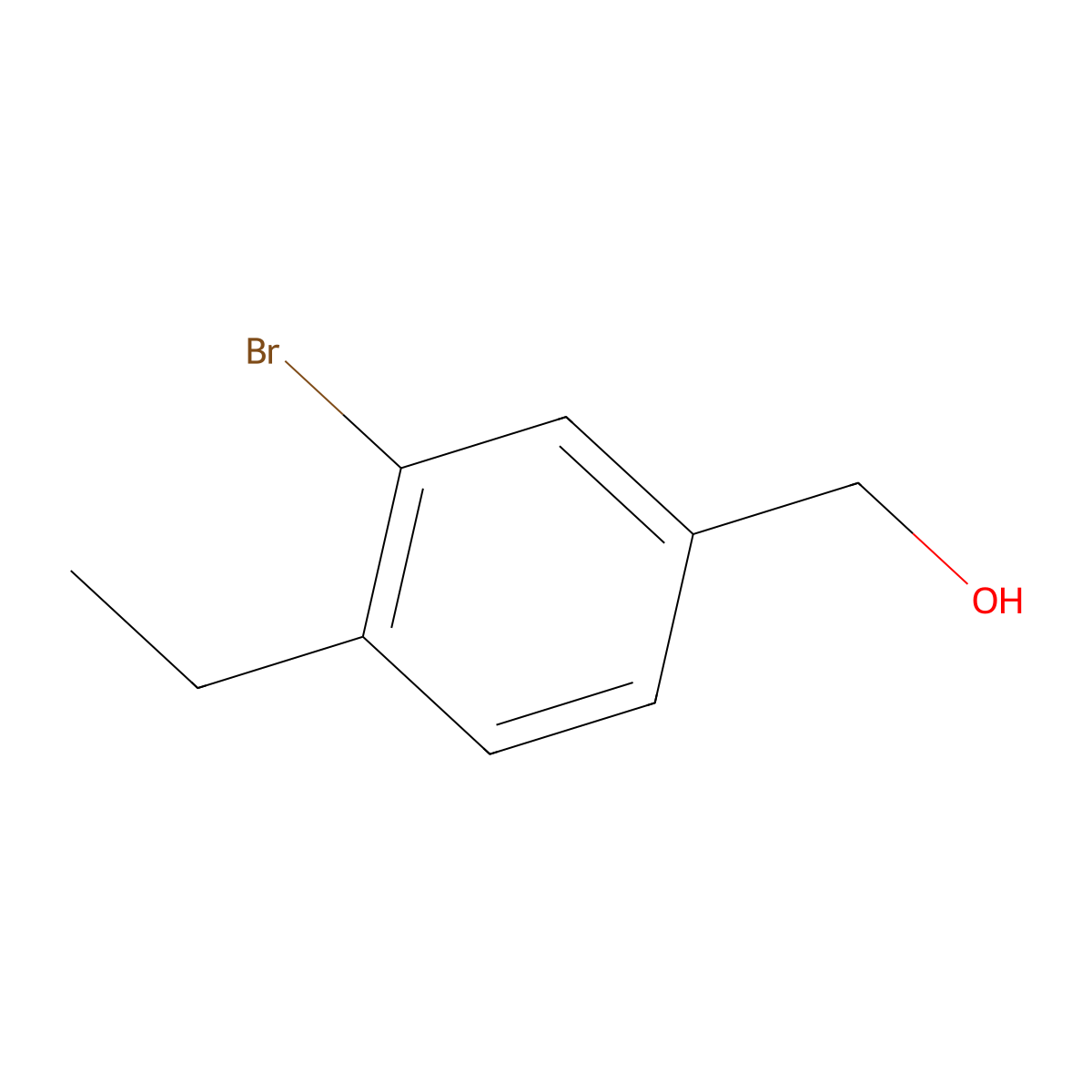 (3-Bromo-4-ethylphenyl)methanol molecular structure, CAS 1427364-73-5
