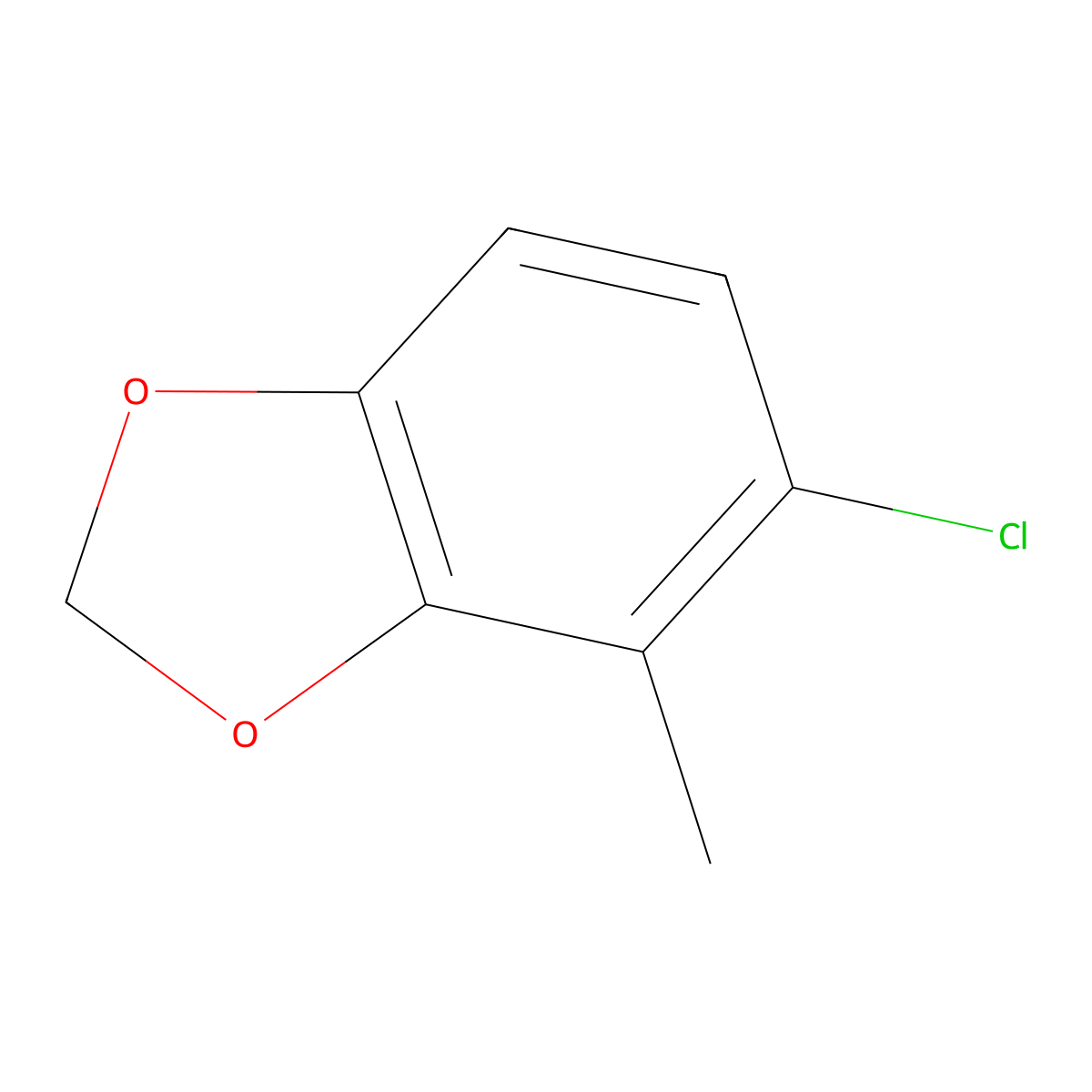 5-Chloro-4-methylbenzo[d][1,3]dioxole molecular structure, CAS 1427365-49-8