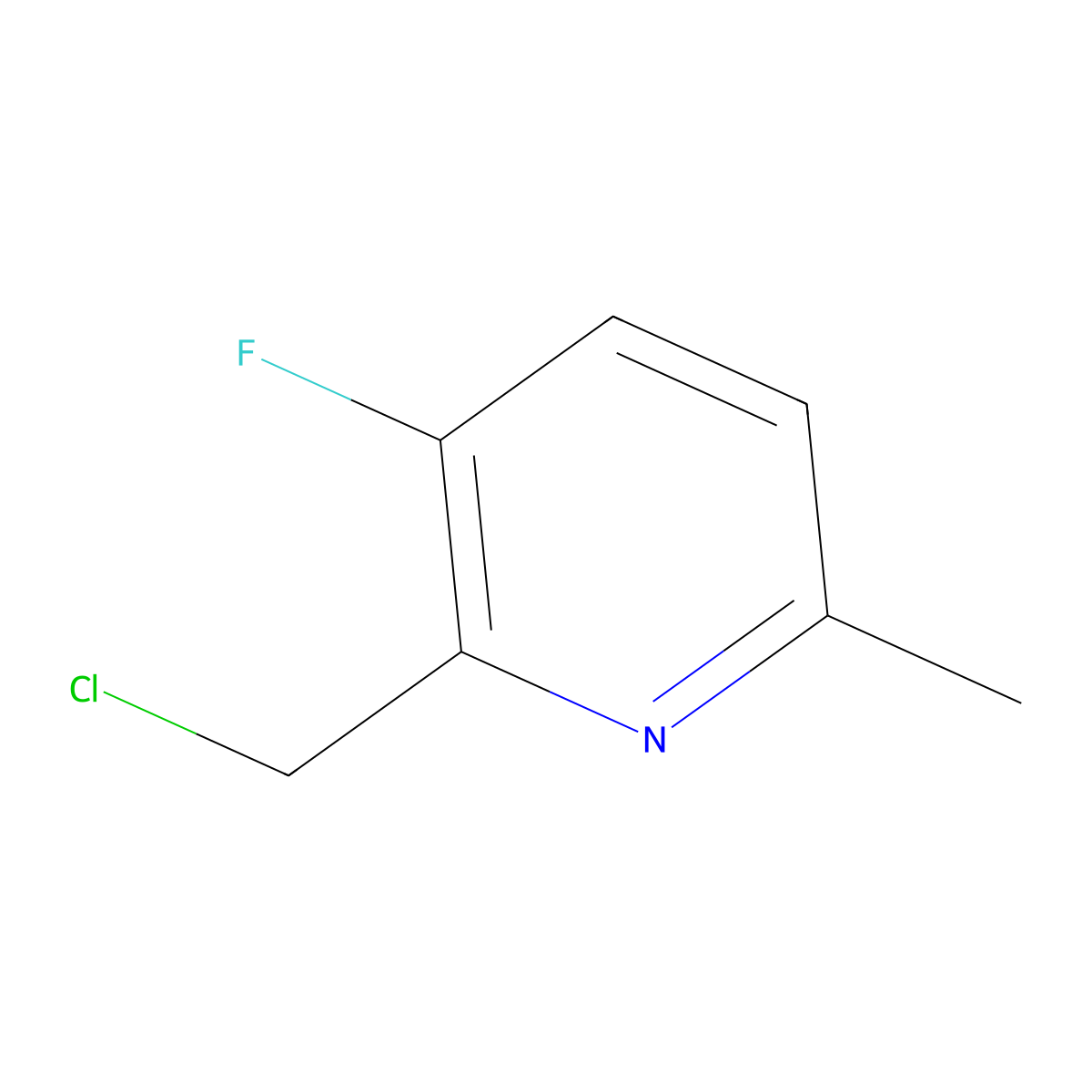 2-(Chloromethyl)-3-fluoro-6-methylpyridine molecular structure, CAS 1427366-35-5
