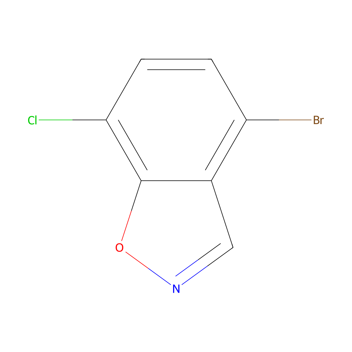 4-Bromo-7-chlorobenzo[d]isoxazole molecular structure, CAS 1427367-57-4